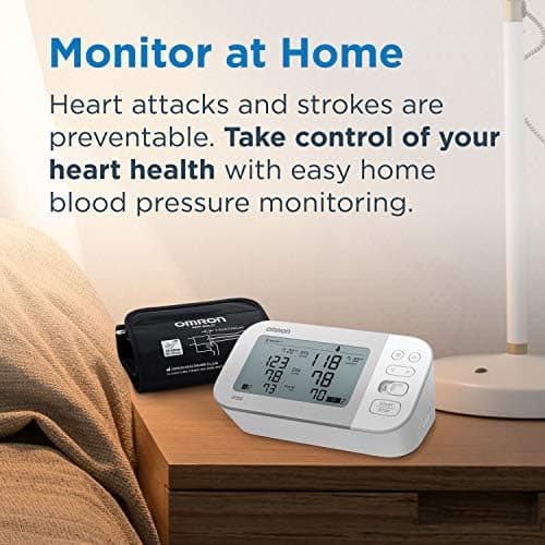 Gold Wireless Upper Arm Blood Pressure Monitor With Side-by-Side LCD Comparison 2-User 120-Reading Memory - Thumbnail 5