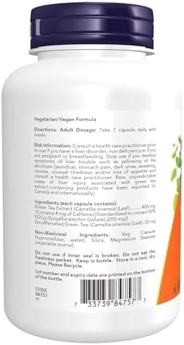 Green Tea Ext 400mg (EGCg 200mg) Capsules - Thumbnail 2