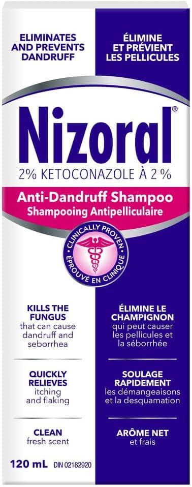 Anti-Dandruff Shampoo With 2% Ketoconazole, Fresh Scent, 120ml