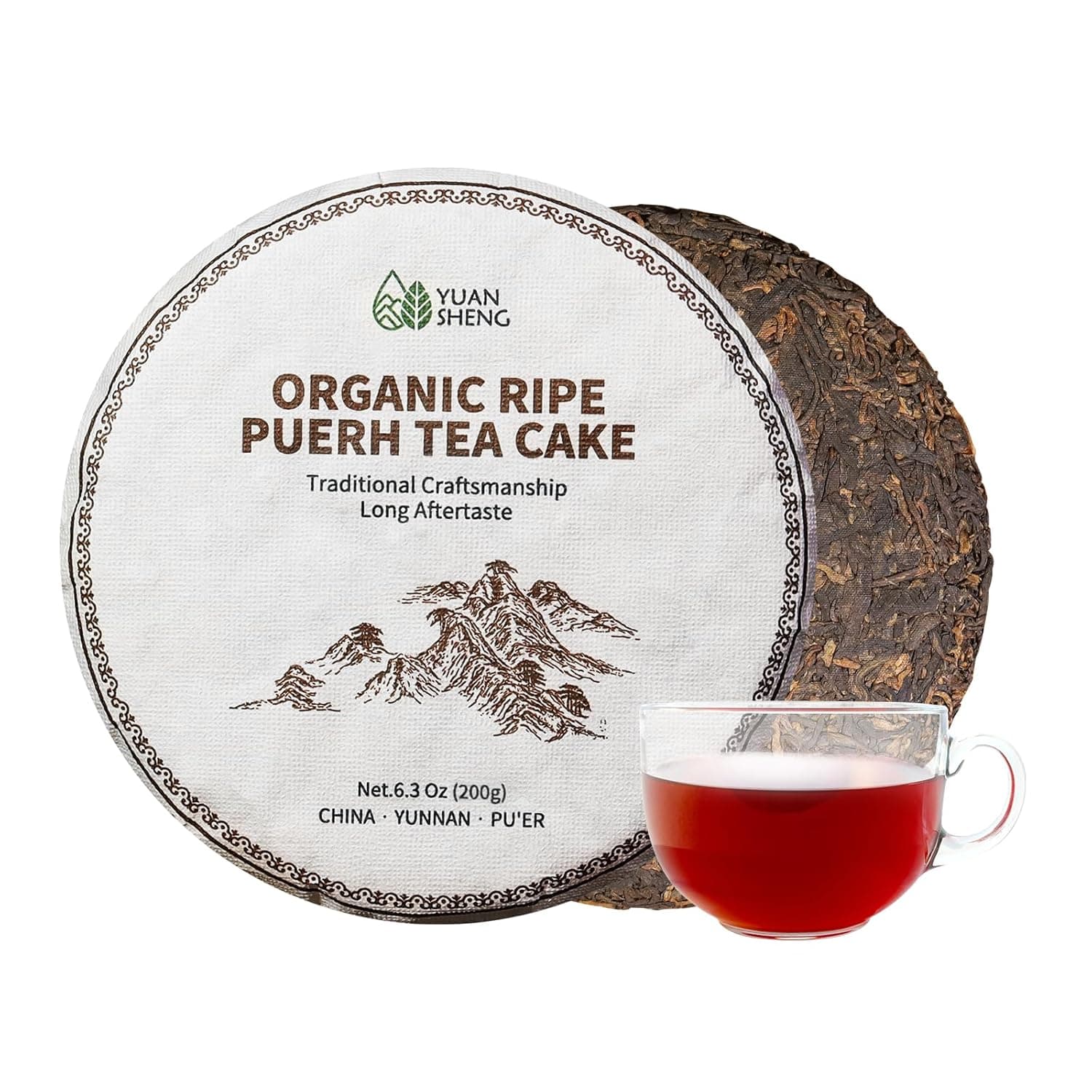Organic Ripe Puerh Tea Cake