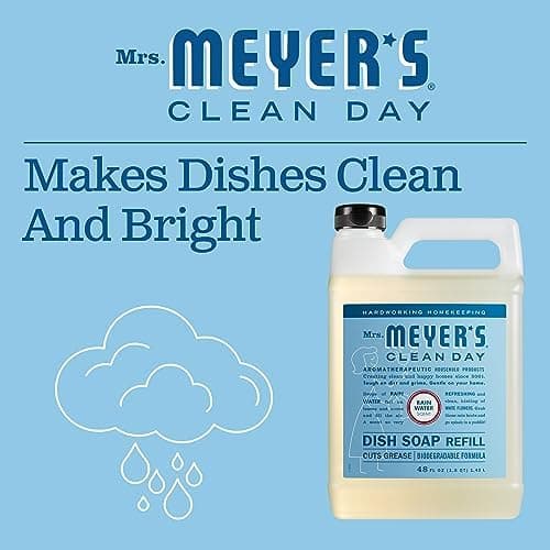 Clean Day Liquid Dish Soap Refill, Rain Water Scent, 1.4L Bottle - Thumbnail 6