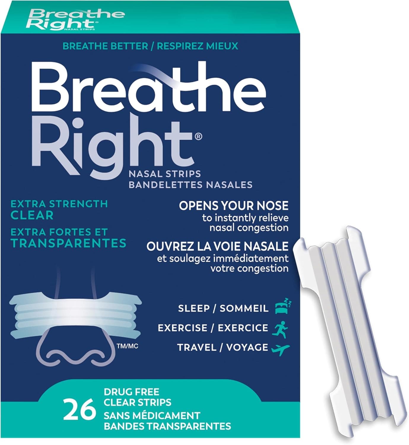 Extra Clear Nightly Sleep Nasal Strips