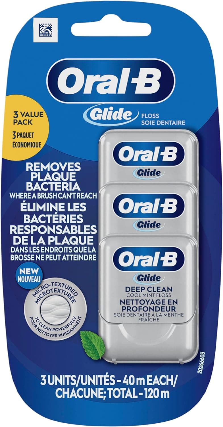 Glide Pro-Health Deep Clean Cool Mint Dental Floss Value 3 Pack