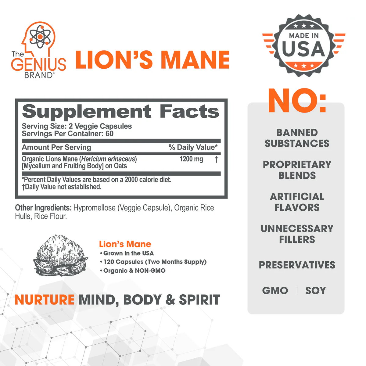 Genius Lion's Mane - Thumbnail 2