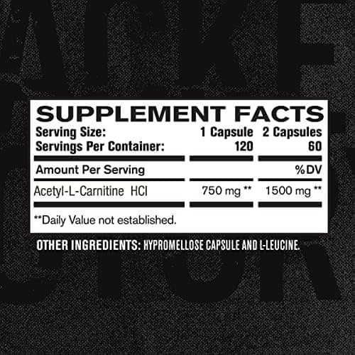Acetyl L Carnitine Supplement 750mg - Thumbnail 5