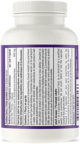 GABA 600mg Gamma-Aminobutyric Acid Supplement - Thumbnail 4
