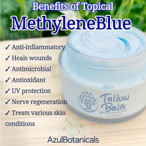 Methylene Blue Infused Whipped Grass Fed Beef Tallow Balm - Thumbnail 4