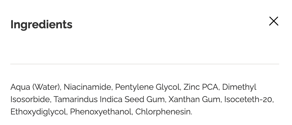 Niacinamide 10% + Zinc 1% - Thumbnail 2