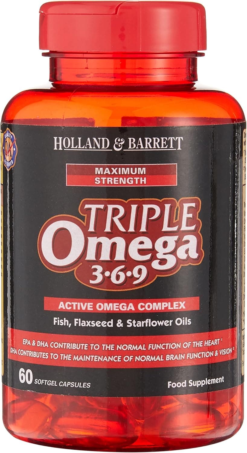 Maximum Strength Triple Omega 369 60 Capsules